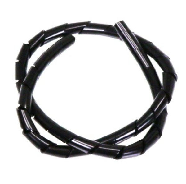 画像1: スパイラルチューブ6mm(ブラック)30cm 2876ー6BK (1)