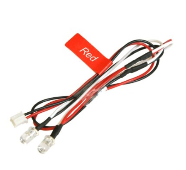 画像1: 5mmエディショナルLEDライトセット レッド（2灯）NLD05LP-RE (1)