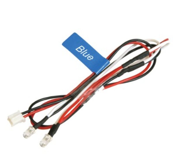 画像1: 3mmエディショナルLEDライトセット ブルー（2灯）NLD03LP-BU (1)