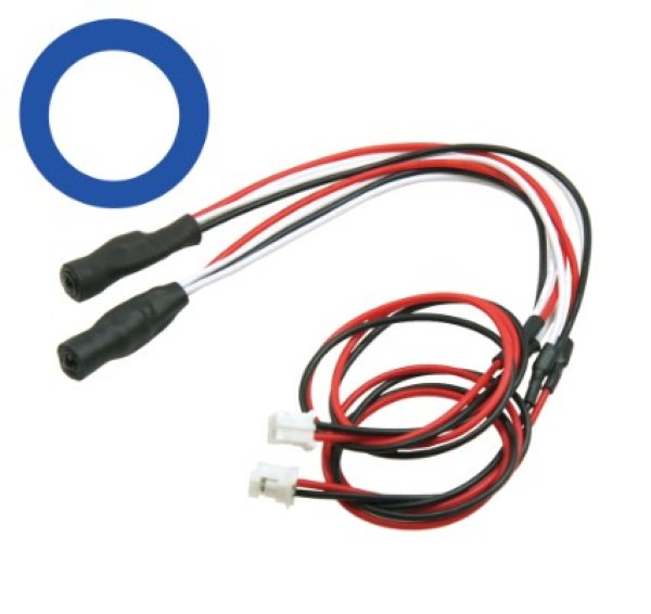 画像1: 3mmツインアクションイカリング・LEDシステム用（中WI,外BL） LED-08-WI/BL (1)