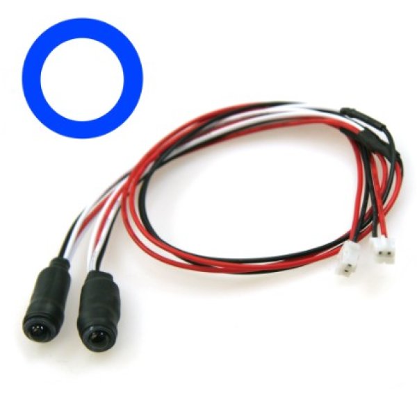 画像1: 5mmツインアクションイカリング・LEDシステム用（中WI,外BL） LED-09-WI/BL (1)