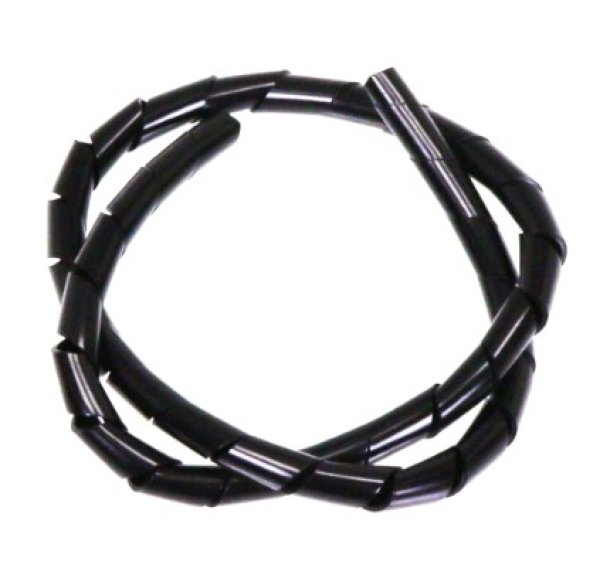 画像1: スパイラルチューブ(ブラック)30cm 2876 (1)
