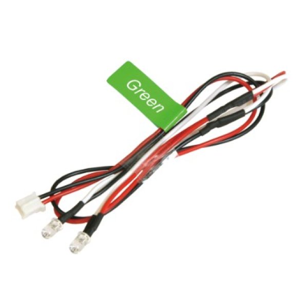 画像1: 3mmエディショナルLEDライトセット グリーン（2灯）  NLD03LP-GR (1)