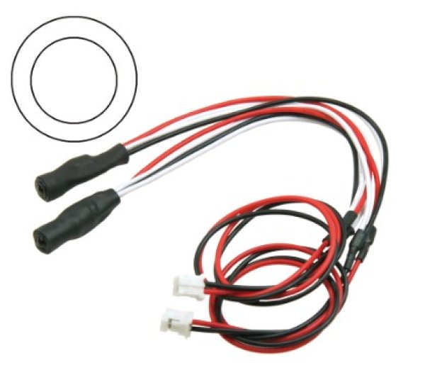 画像1: 3mmツインアクションイカリング・LEDシステム用（中WI,外WI） LED-08-WI/WI (1)