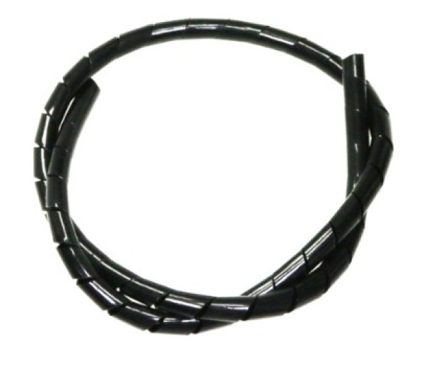 画像1: スパイラルチューブ4mm(ブラック)30cm 2876ー4BK (1)