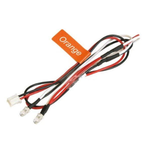 画像1: 3mmエディショナルLEDライトセット オレンジ（2灯）NLD03LP-OR (1)