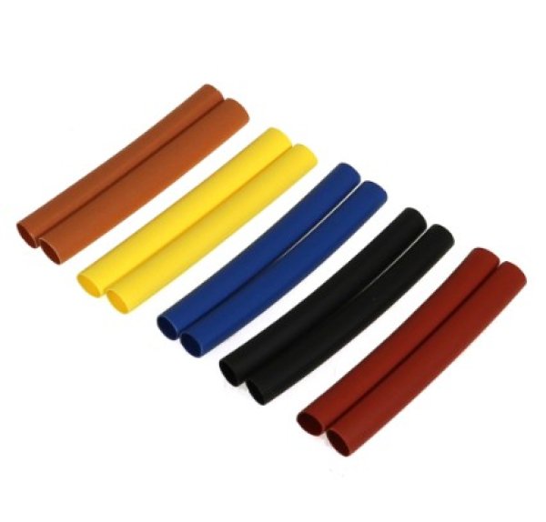 画像1: (S10)5カラー 収縮チューブ 5mm 各2pcs 3124 (1)