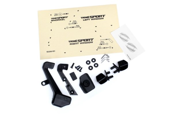 画像1: Side mirrors (left & right) snorkel/mount  (1)