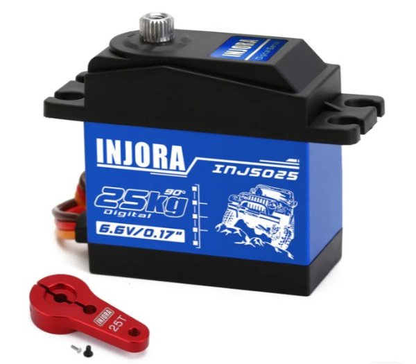 画像1: INJORA INJS025 25KG 大トルク防水メタルギア デジタルサーボ RCモデル用 INJS025_Arm (1)