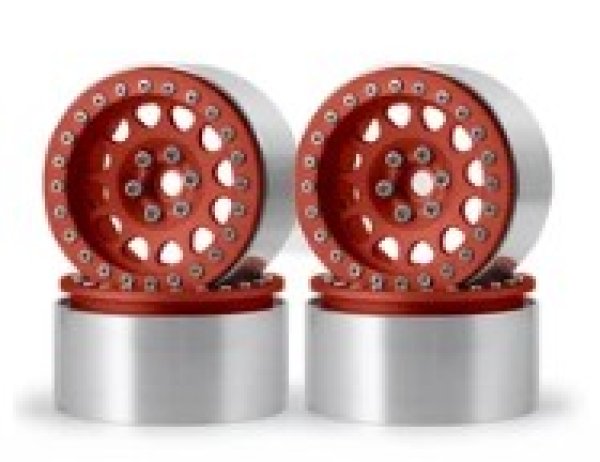 画像1: 1/10RC 1.9in メタルビードロックホイール MAD/MAD 2個 (1)