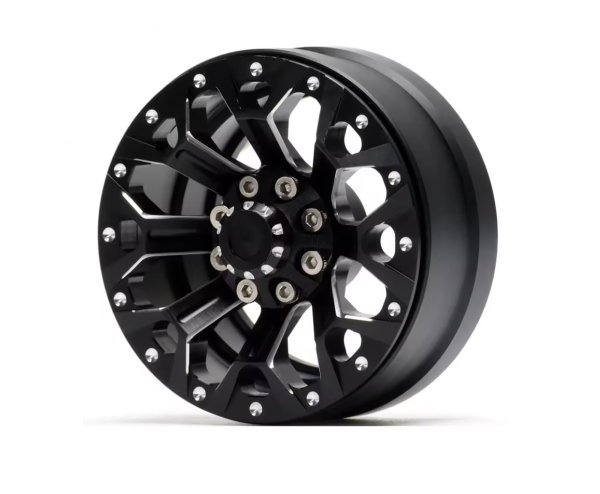 画像1: 1.9in ホイールリム 1/10RC ブラック 2個 (1)