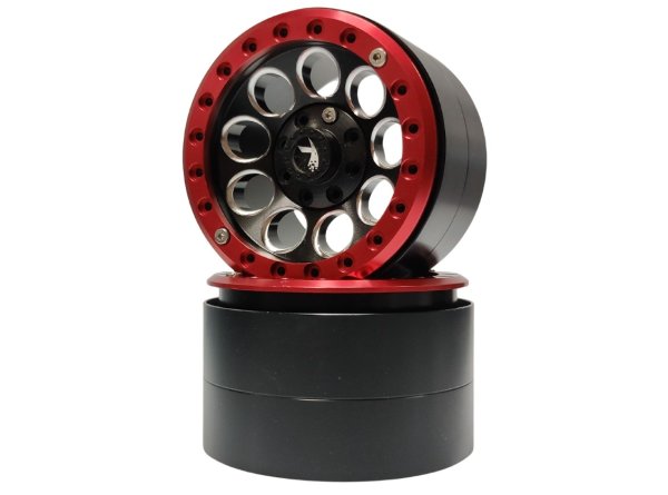 画像2: 1/10RC 2.2in ビードロック 丸穴ホイール 2個 (2)