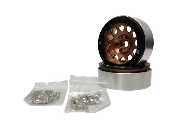 画像2: 1/10RC 2.2 アルミビードロックホイール 2個 (2)