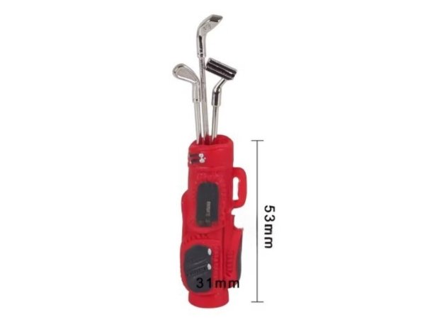 画像1: 1/10RC クローラー用ガレージツール ゴルフバック 赤 (1)