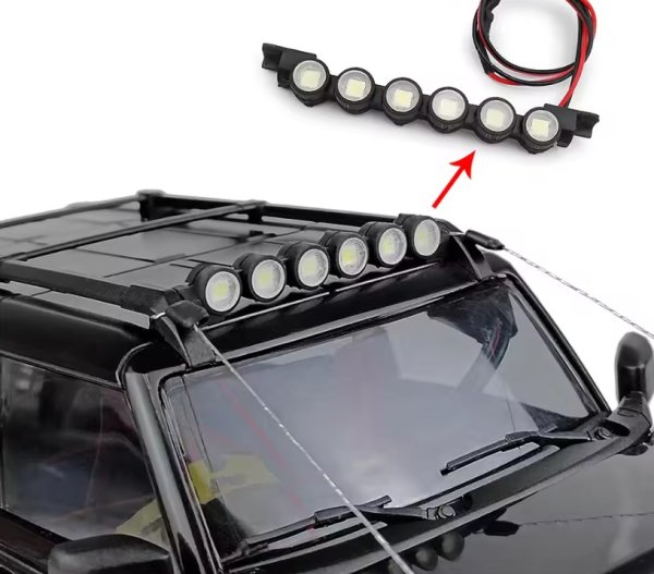画像2: LED ルーフライト TRX4-M ブロンコ用 1/18 RC  (2)
