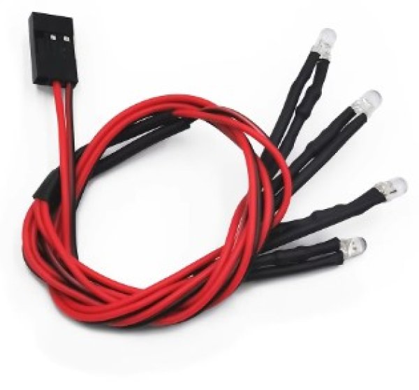 画像1: ヘッドライト&テールライトLEDライトキット TRX4M ブロンコ・ディフェンダー 1/18 RC (1)