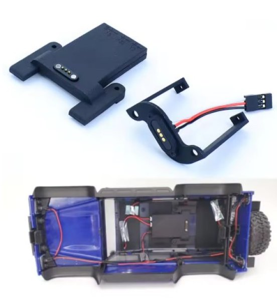 画像1: 照明システムワイヤレス電源モジュール 1/18 RC クローラー車 TRX4-M ディフェンダー D90 D110用 (1)