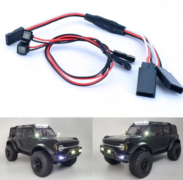 画像1: フロント ユニバーサルスクエアフォーカス 1/18 RC TRX4-M ディフェンダー D90 D110 (1)