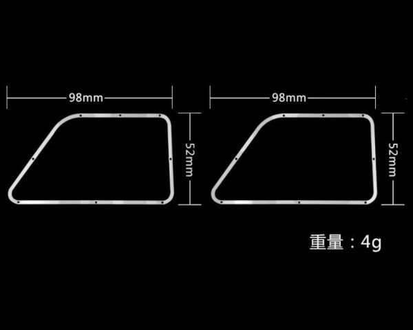画像1: 1/10RC フロントウィンドウ メタルパネル TRX-4 ブレイザー (1)