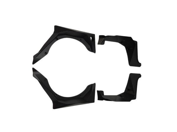 画像1: 黑4ピースABSホイール睫毛フェンダー324mm MS-6103 (1)