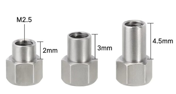 画像2: INJORA 2.5/3.5/4.5mm M2.5 ロングナット 各4個 (2)