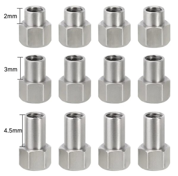 画像1: INJORA 2.5/3.5/4.5mm M2.5 ロングナット 各4個 (1)
