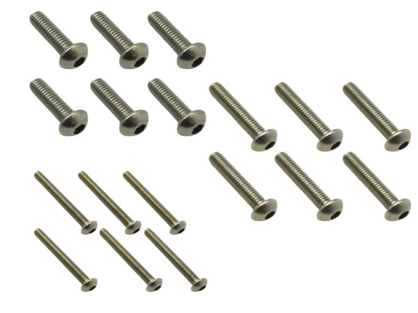 画像1: スクエア M3チタンヘックスボタンビス  6本入 NAR-3 (1)