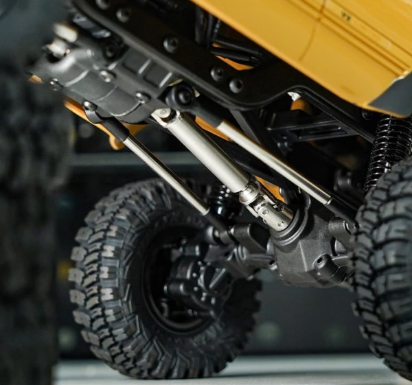 画像2: ステンレスドライブシャフト D型穴付き FMS FCX18 (2)