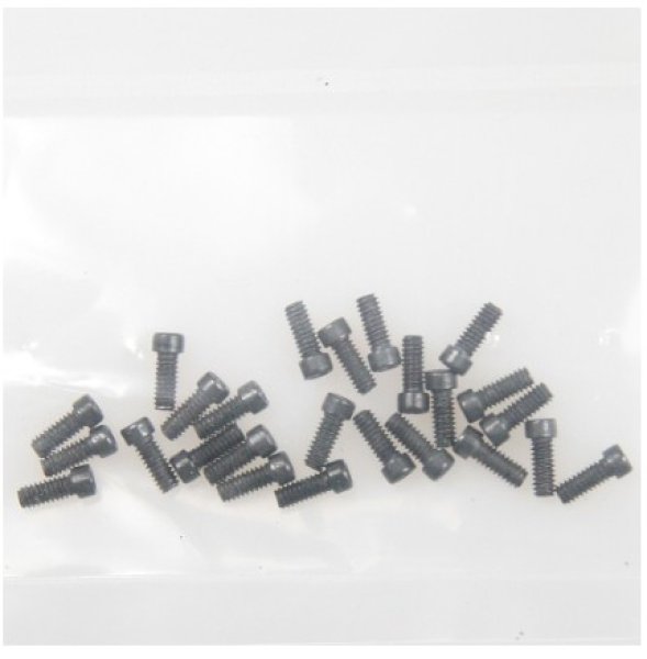 画像1: ホイールスクリュー・ブラック23本:SPクローラーステアリング・ホイール用 3297 (1)