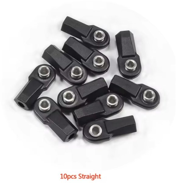 画像1: プラスチックロッドエンド 10pcs ストレート 1/10RC (1)