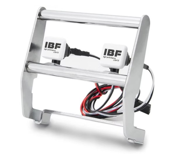 画像4: 1/10RC TRX4 衝突防止フロントバンパー LEDライト付 (4)