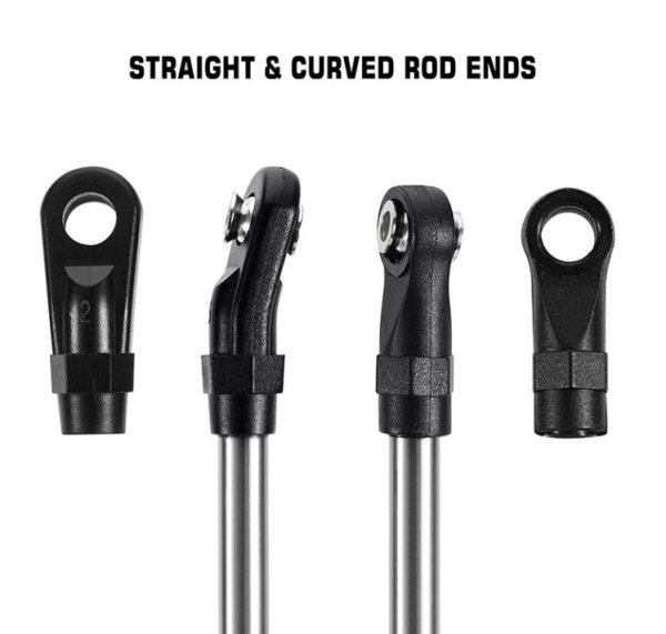 画像4: INJORAステンレススチールリンク95mm ロッドエンド 1/10 RCクローラー用 LT02-95 (4)