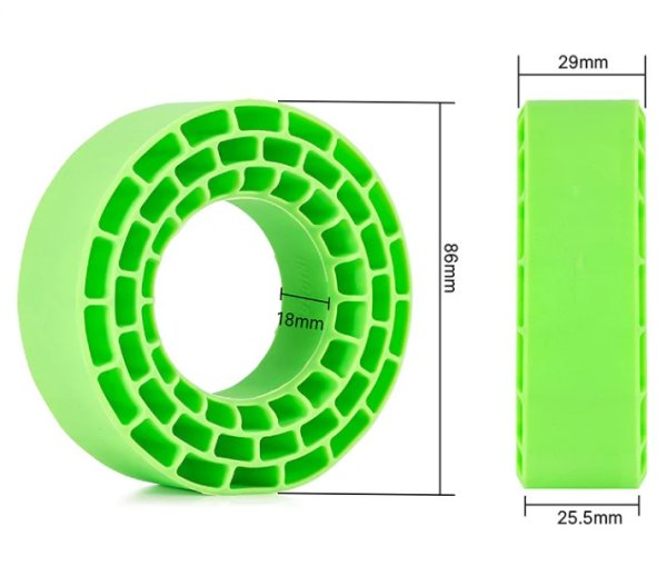 画像3: INJORA シリコンゴムインサート 1.55インチ95-97mmタイヤ用 2個入 DGT-1502 (3)