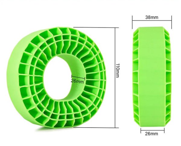 画像2: INJORA シリコンゴムインサート 1.9インチ118-122mmタイヤ用 2個入 DGT-1906 (2)
