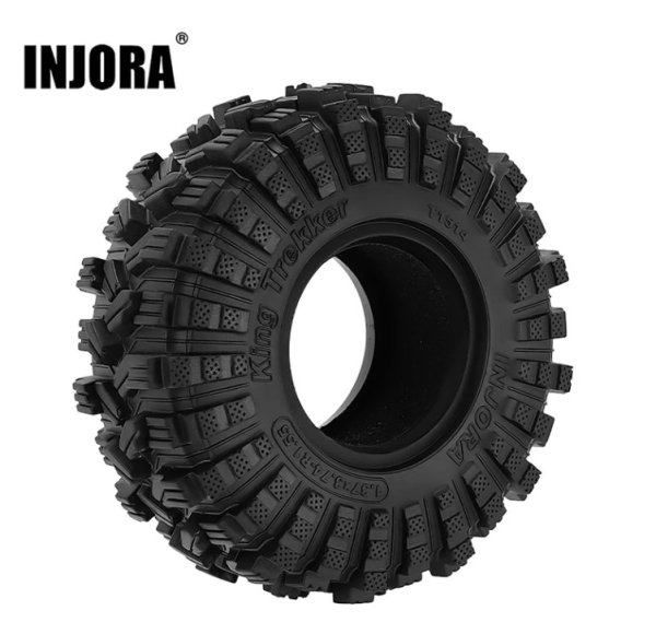 画像1: INJORA 1.55" 95*34.5mm キングトレッカーA/Tタイヤ(T1514)(2)  YQT-1514 (1)