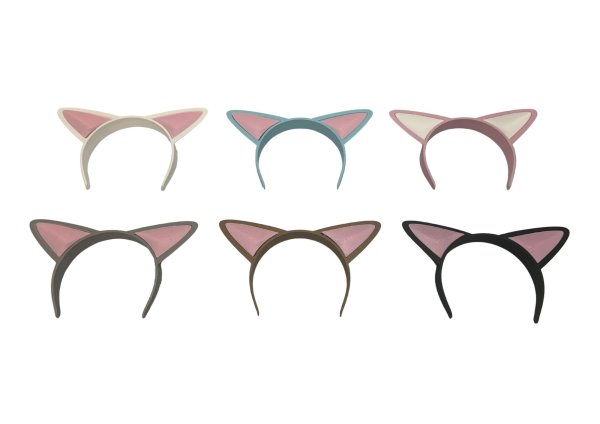 画像1: ドール用猫耳カチューシャ C フェネク (1)