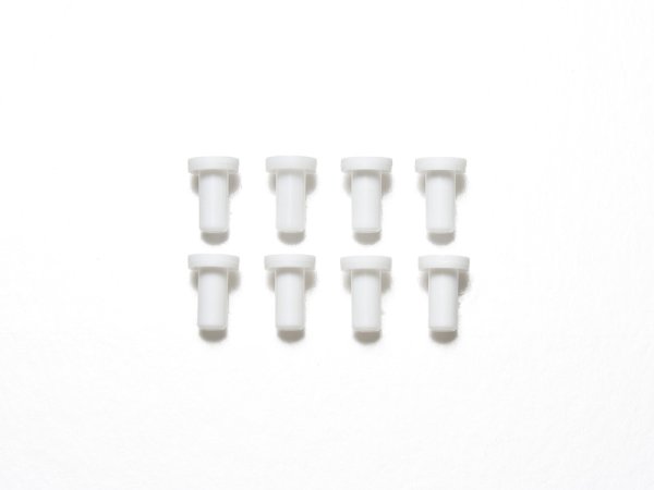 画像1: AO-1035 ミニ四駆ホイールブッシュ(白/8個) 10306 (1)